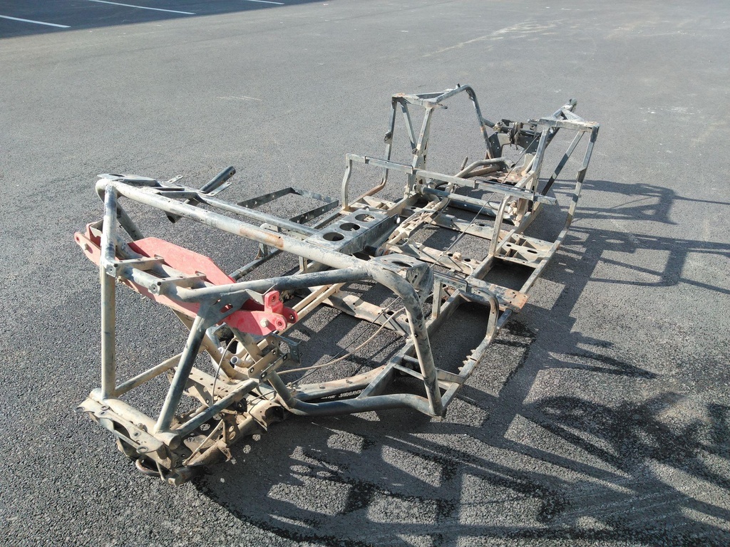 [1018109-458-001] POLARIS - FRAME, MAIN, REAR, MATTE BLACK