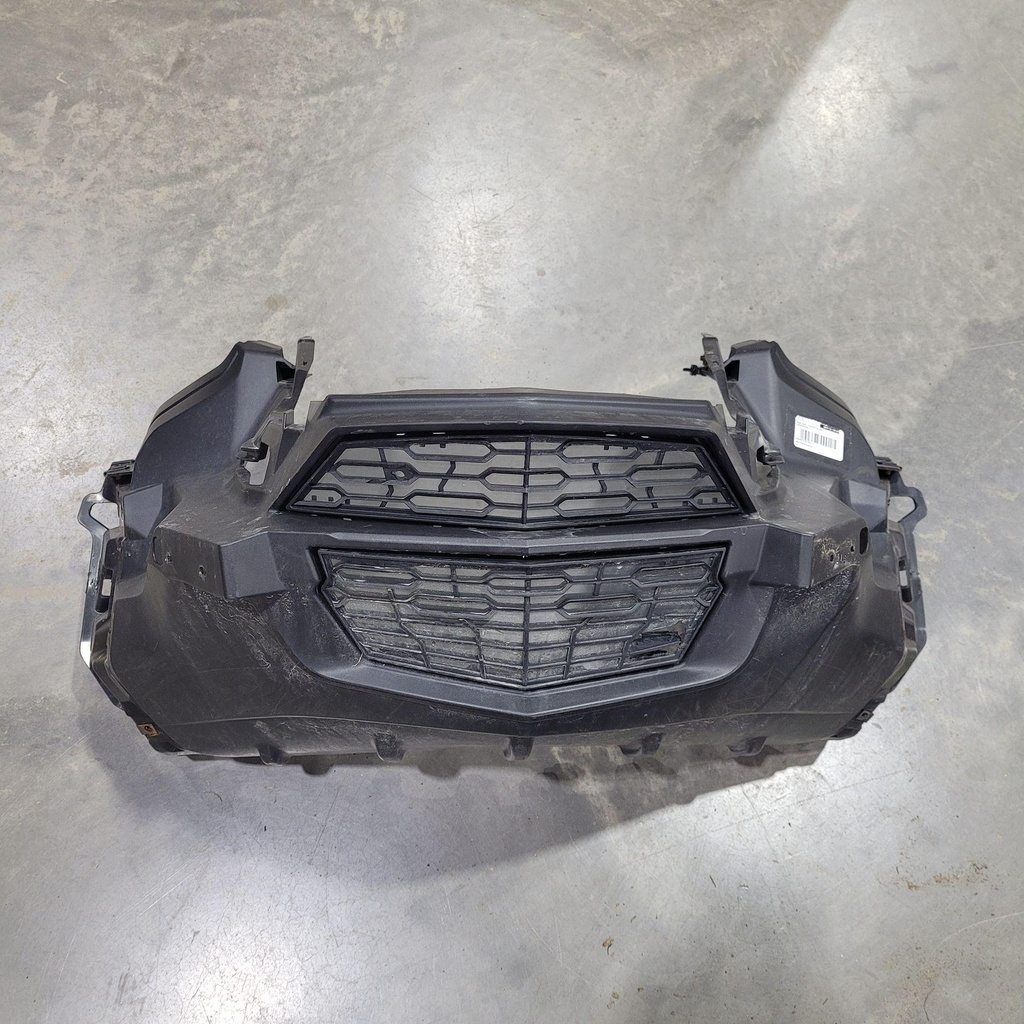 deep black, front bottom pan