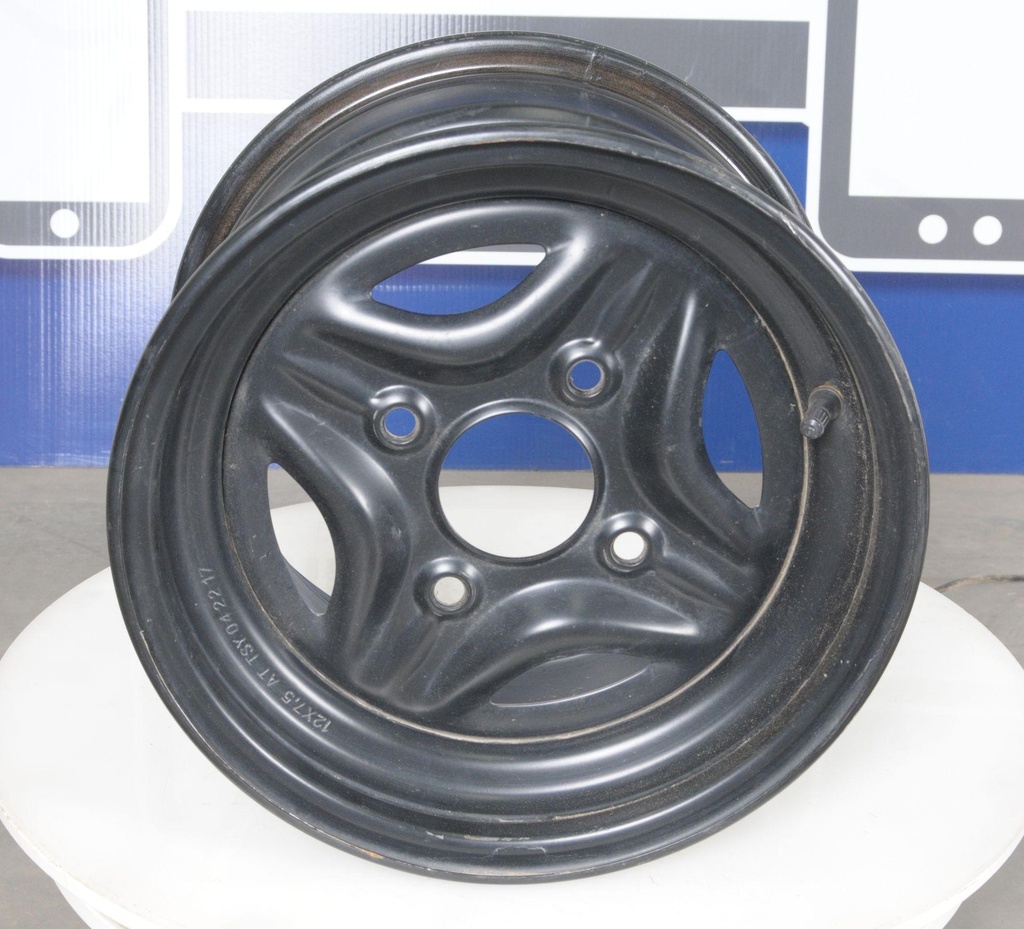 [2402-323-001] wheel,steel-12x7.5-matte blk