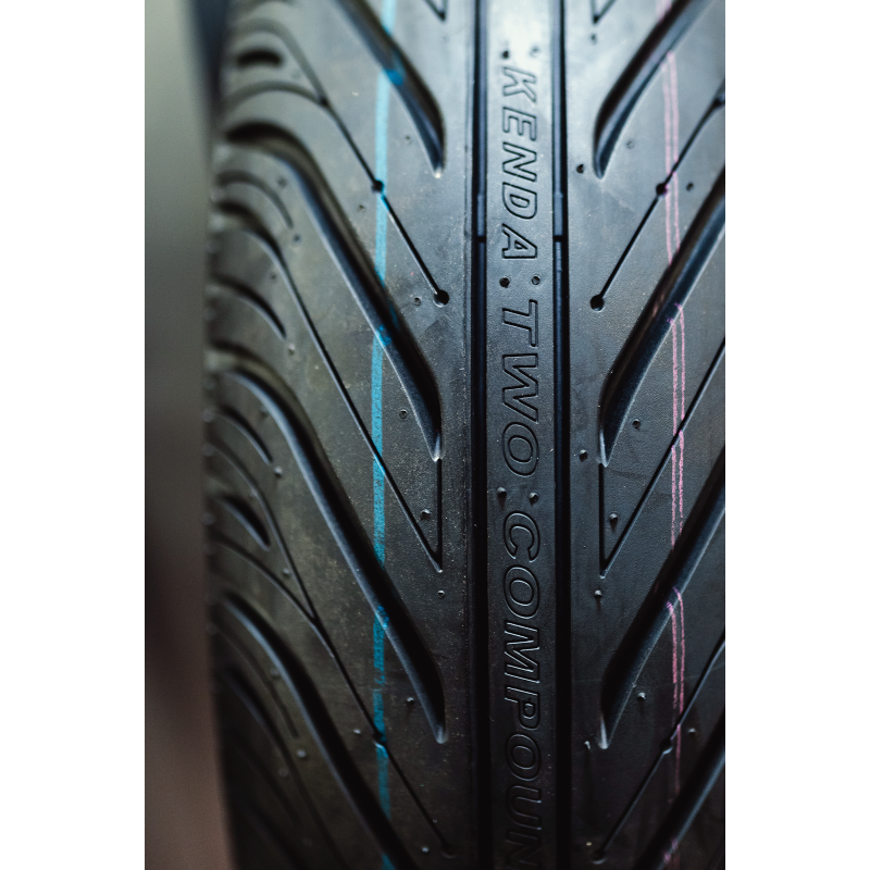 [10-0340-0923] 130/70-12 56L K6022 KOZMIK DUAL COMPOUND FRONT/REAR SCOOTER