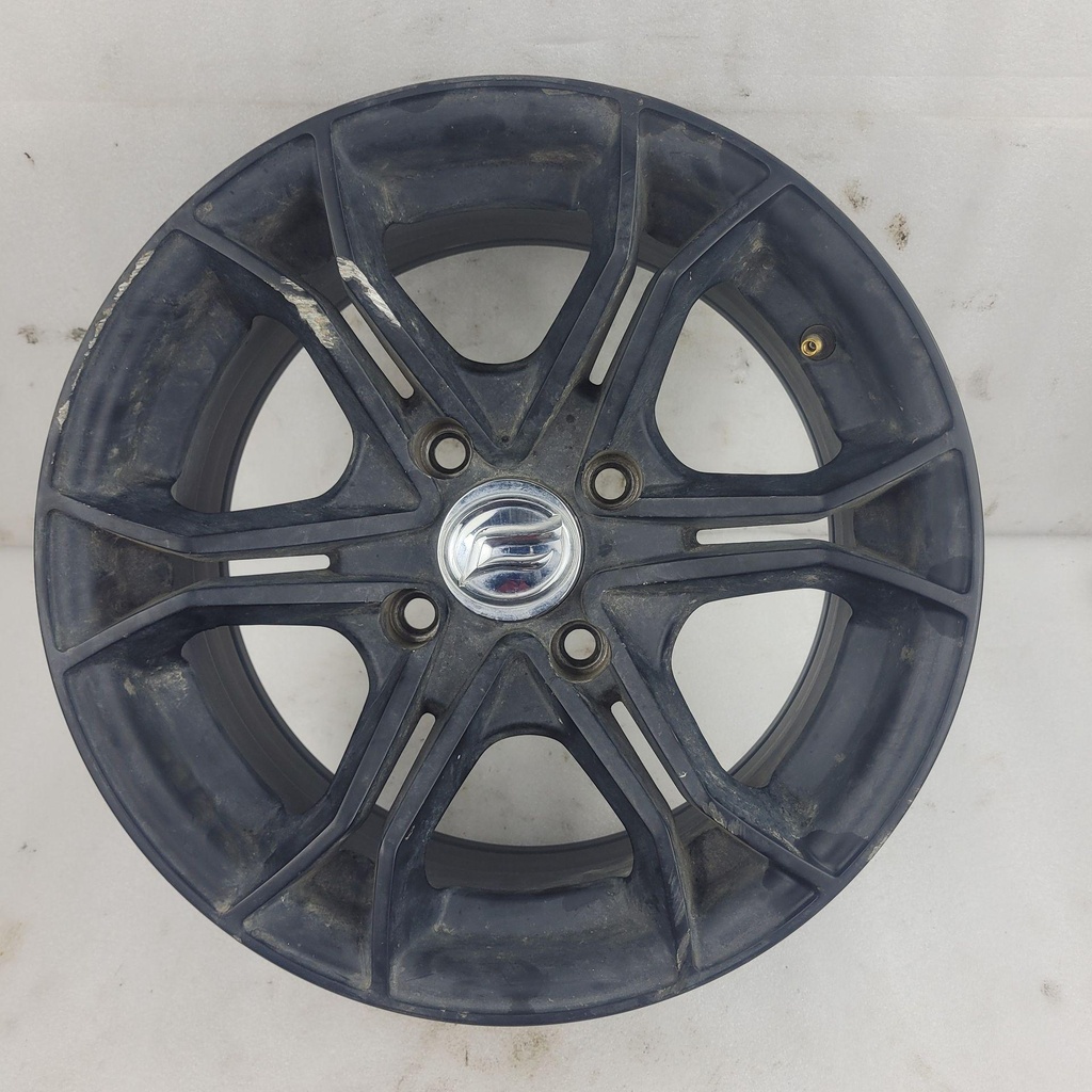 [CF02074] front alum. rim, matt black 14", alum rim,bake matte black painting (CF02074)