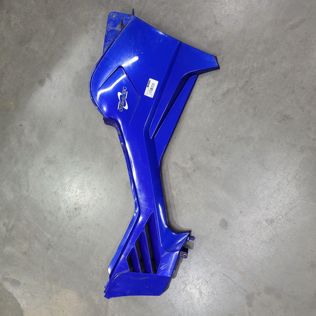 right side panel (metallic blue)