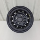 (new ref. 9030-070100-20000) front steel rim 12", steel rim, black paint