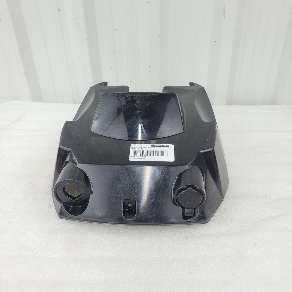 [5435812-070-001] headlight pod, lower, gloss bla (5435812-070-001)