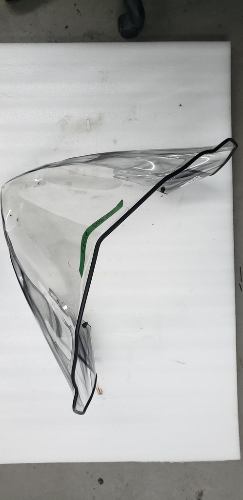 [7639-375-] HIGH WINDSCREEN - BLACK - 7639-375 arctic cat (7639-375-)