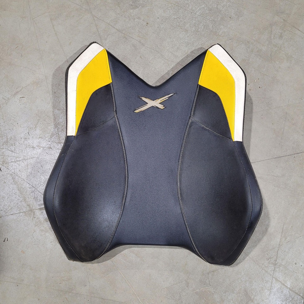 [708001317-001] (new ref. 703500946) Backrest Assembly Model-Black-Yellow